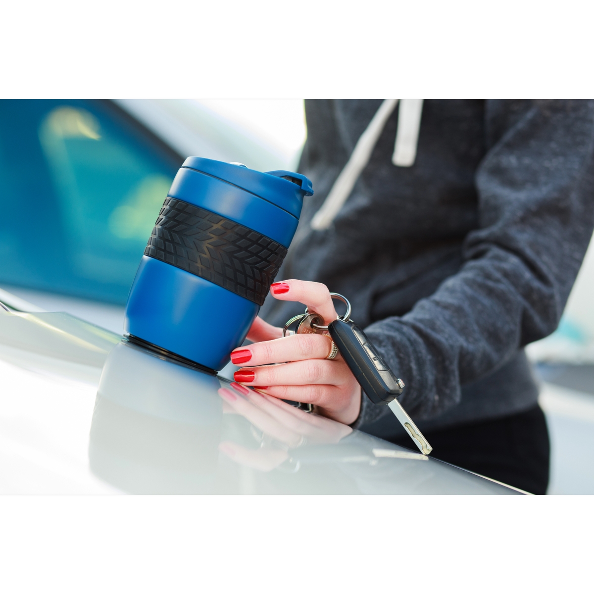 R08317.42 - Kubek termiczny Offroader 200 ml, granatowy 